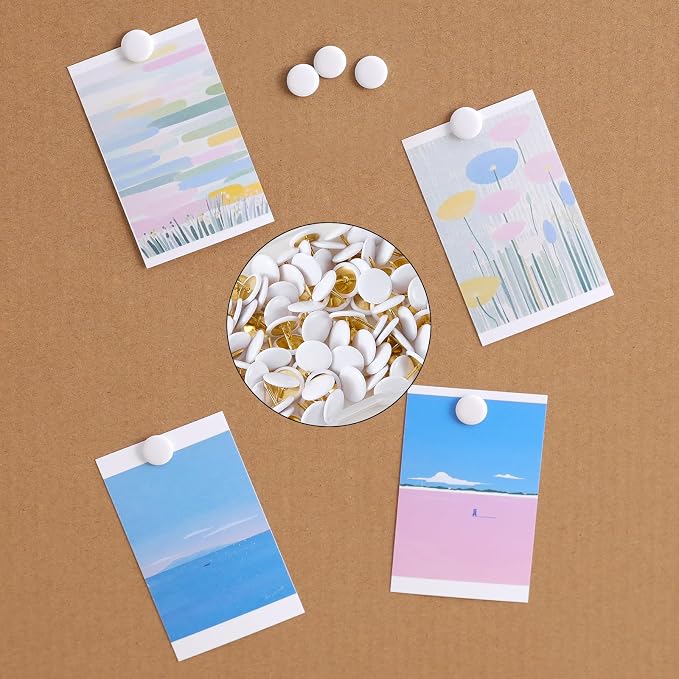 White Push Pins 120Pcs - Image 6