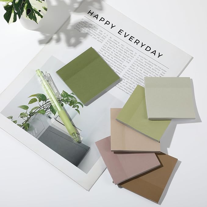 Mr. Pen- Sticky Notes, 12 Pads, 600 Sheets, Dark and Earthy Colors | Sticky - Image 7