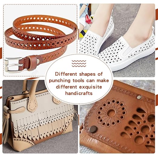 8 Pcs Leather Rectangle Shape Cutter Tool Set, Punching Tools Set, High Carbon - Image 7