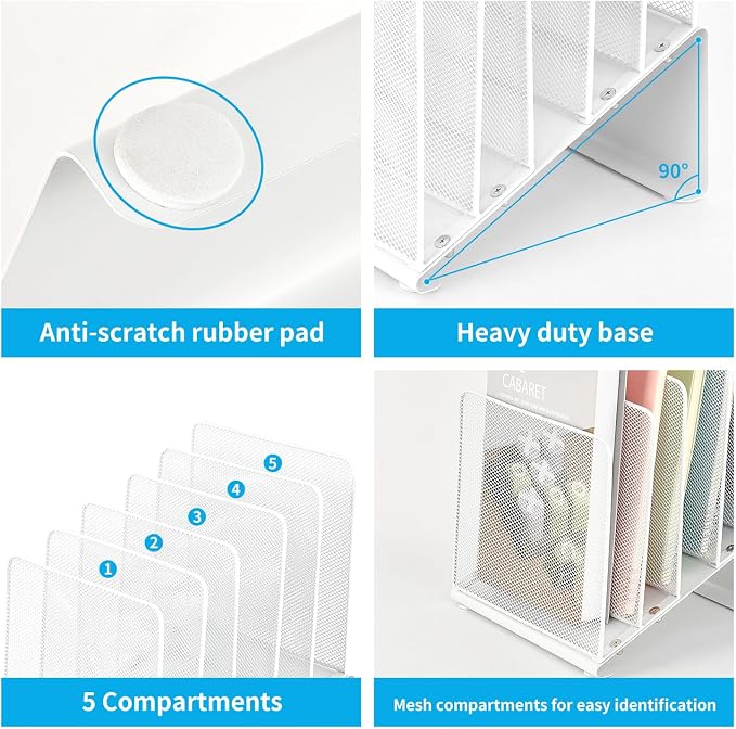 LEKETREE File Organizer for Desk, Desk Organizer - Image 4
