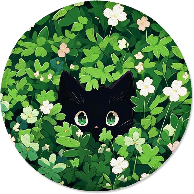 ITNRSIIET Round Mouse Pad with Stitched Edge Premium-Textured Waterproof by +ITNRSIIET