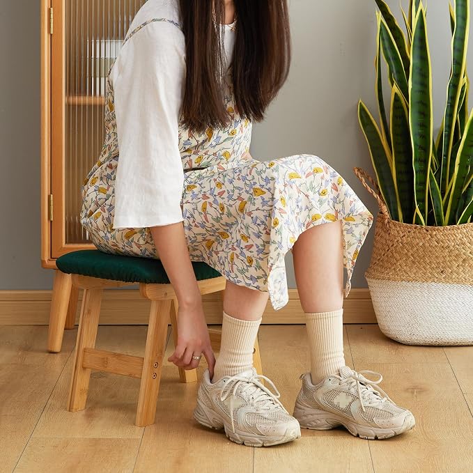 Foot Stool Ottoman Foot Rest Under Desk, Small Stool - Image 5