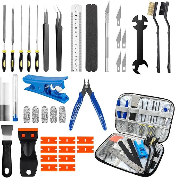 50pcs 3D Printer Tool Kit & Accessories – Nozzle Cleaning Tools, Wire Cutter by Unknown