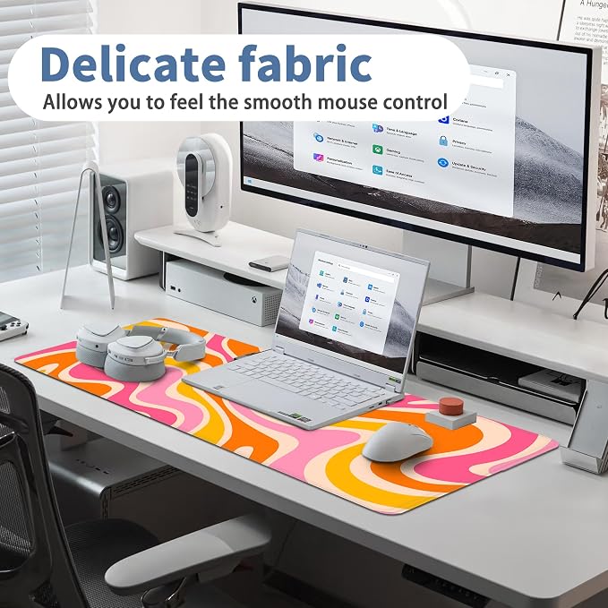 Boho XL Mouse Pad Large Desk Mat Extended Keyboard Mouse Pad Abstract Mousepad - Image 5