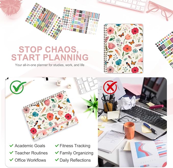 Planner 2026-2027, Weekly and Monthly Academic Year Calendar Planner, July 2026 - Image 6