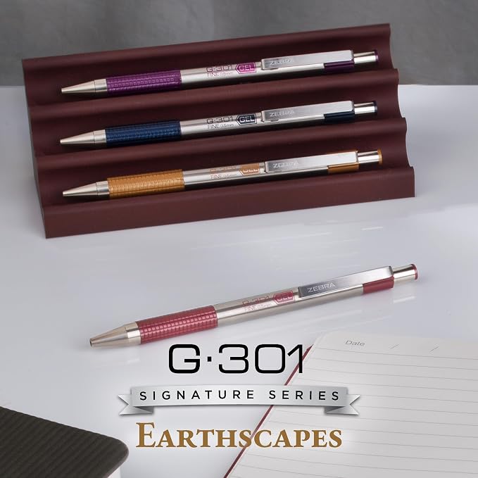 Zebra Pen G-301 Signature Series Retractable Gel Pen, 0.5mm Fine Point - Image 7