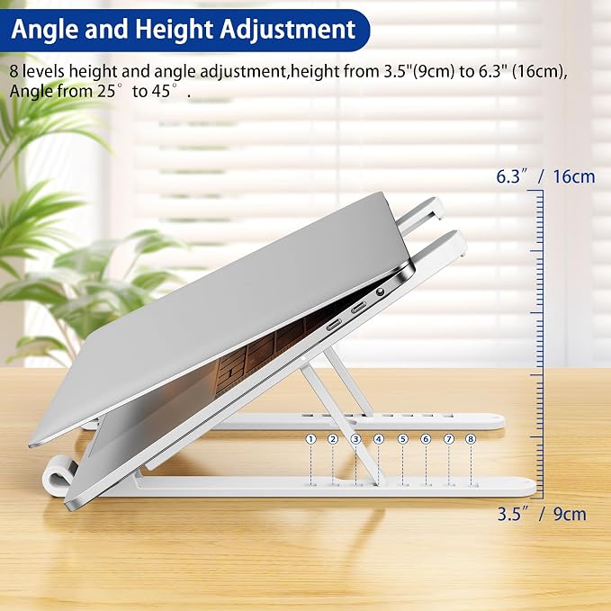BESIGN LS01 Pro Ergonomic Laptop Stand, Plastic Laptop Riser, Portable and - Image 6