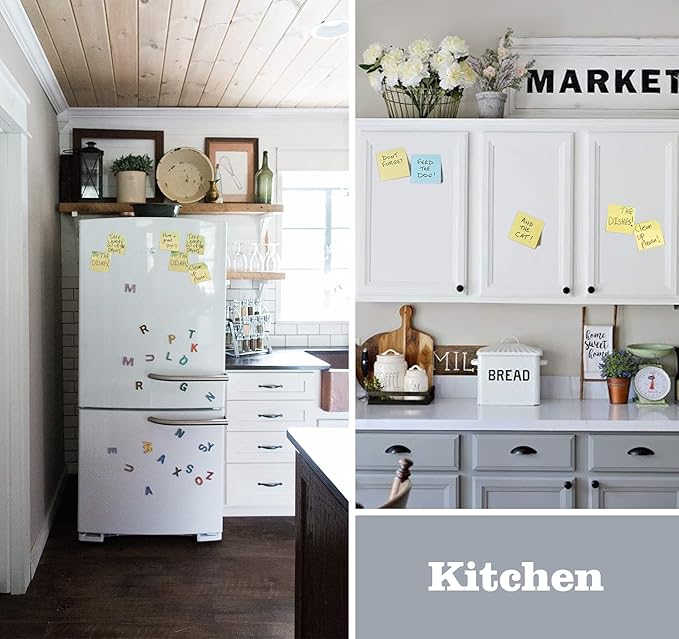 2400 pcs Yellow Sticky Note, 3 x 3 Yellow Note Pads, Strong Adhesive Sticky Notes, Self Sticky Notes for Home School Office Desk Accessories (24 Pads)-DeskLoop Office