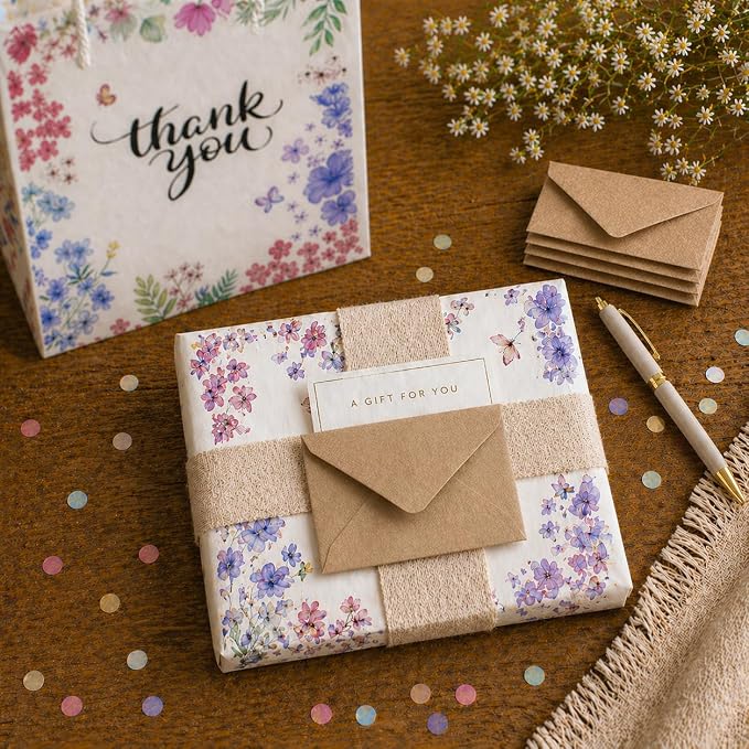 100 Pack Mini Kraft Envelopes, Small Gift Card & notes envelopes - Image 5
