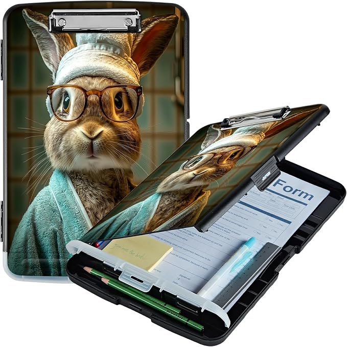 A4 Clipboard with Storage Pen Holder, Clipboards Organizer Nursing Clipboard by Unknown