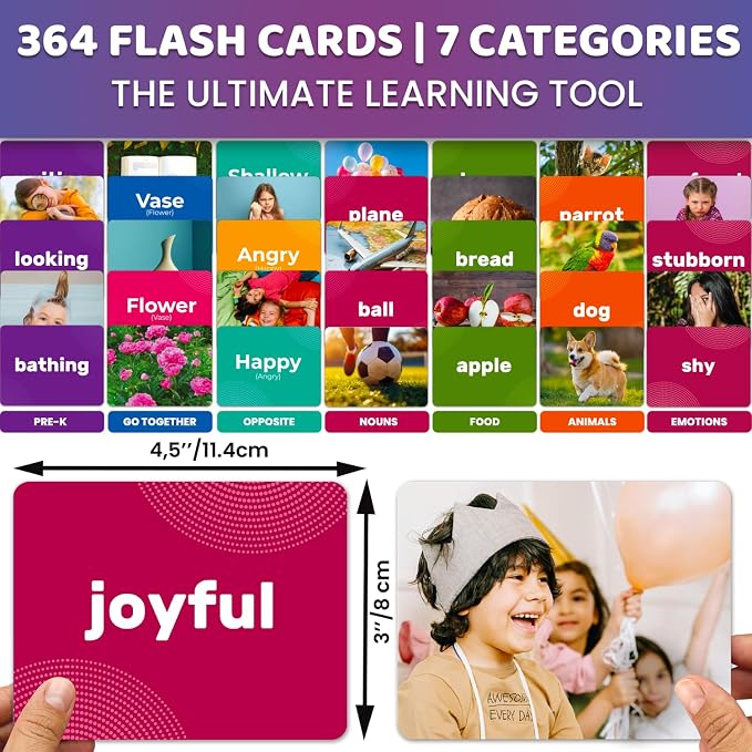 QUOKKA 364 Flash Cards for Kids Adults - Image 2