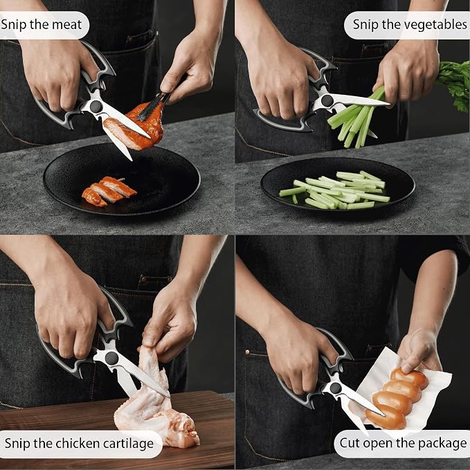 OMDAR Bat Kitchen Scissors All Purpose 2 Pack - Image 3
