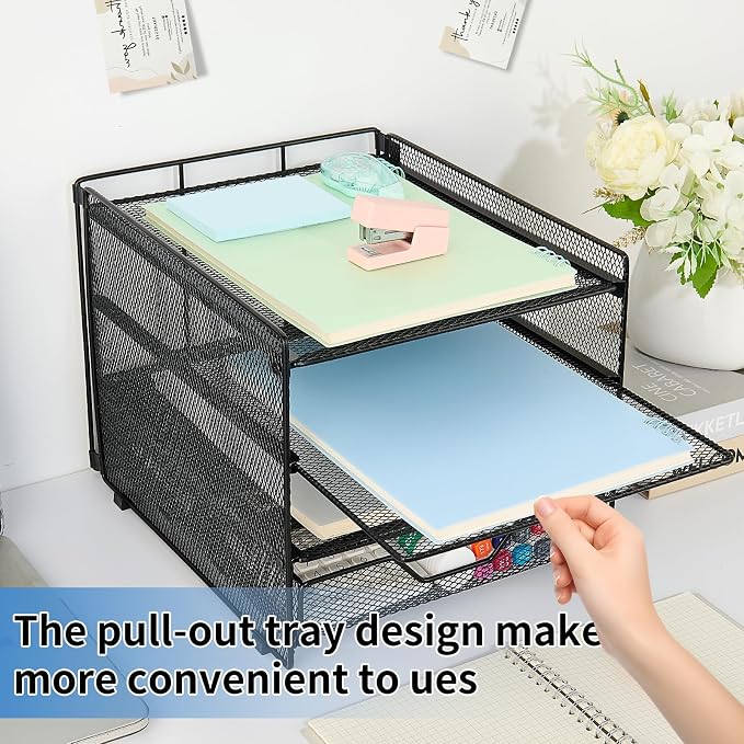 OPNICE Desk Organizers and Accessories, 4-Tier Desktop File Organizer - Image 5