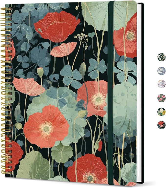 Taja Large Spiral Lined Journal by Taja