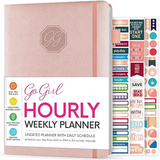 GoGirl Weekly Schedule Planner – Hourly Work & Life Planner by GoGirlPlanner