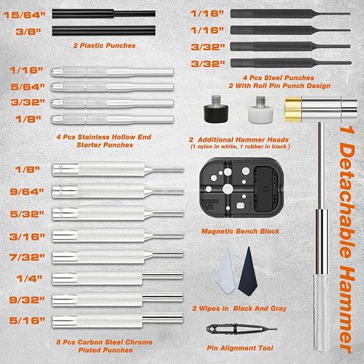 BESTNULE Punch Set, Pin Punches, Punch Tool, Roll Pin Punch Set, Made of High - Image 2