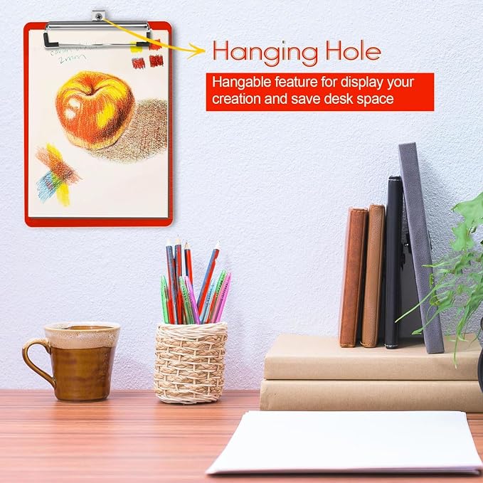 TFDLCG zm 2 PCS Red Plastic Clipboards Nursing Clipboard, Teacher Clip Boards - Image 6