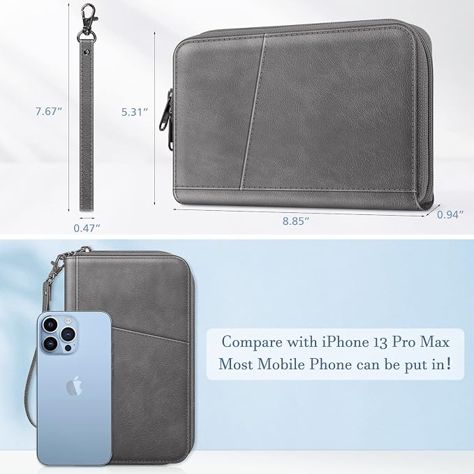 Fintie Family Passport Holder Wallet, RFID Blocking Travel Document Organizer - Image 7