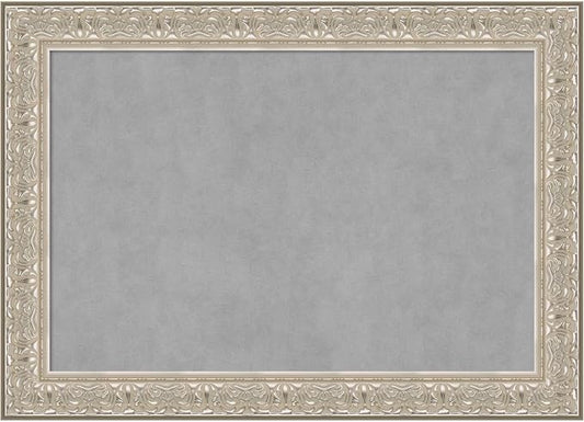 Amanti Art Silver Framed Magnetic Board 31x43 Large Vision Board by AmantiArt