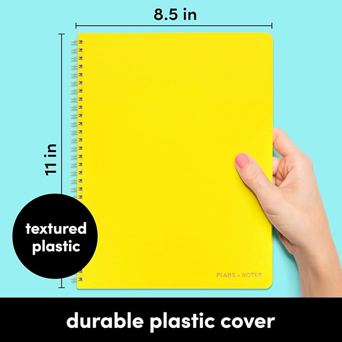 PAPERAGE Undated Daily Planner & To Do List Notepad, 8.5 in x 11 in, Spiral - Image 2
