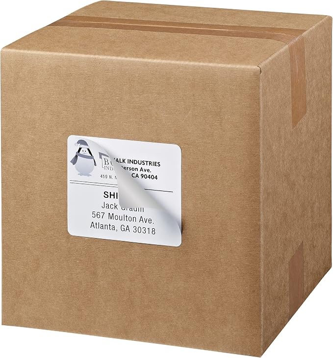 Avery Shipping Labels, Sure Feed Technology, 3-1/3" x 4", Inkjet Printable - Image 8