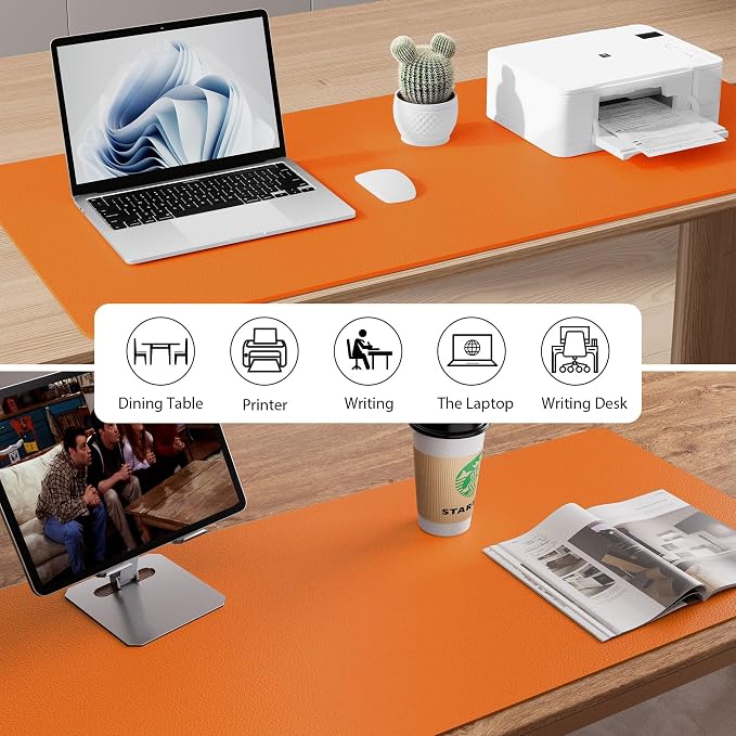 Aothia Faux Leather Desk Mat - Image 6