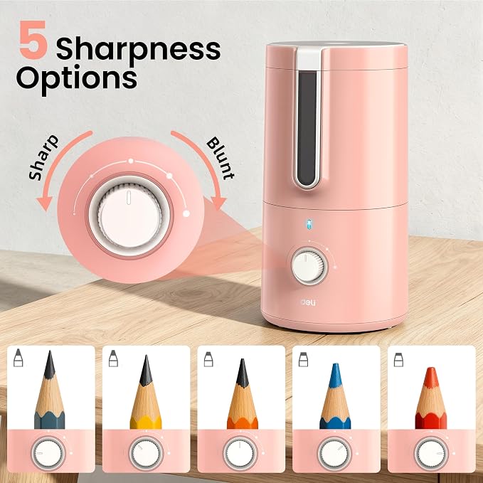 deli Electric Pencil Sharpener, Fully Automatic Pencil Sharpener - Image 4