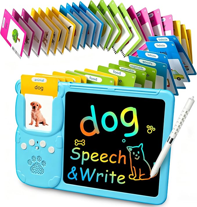Talking Flash Cards for Toddlers Language Learning Sensory Educational Toys for by UIIOPJIOM