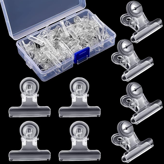 Sabary 30 Pieces Push Pins Clips Thumbtack Plastic Push Pins by Sabary