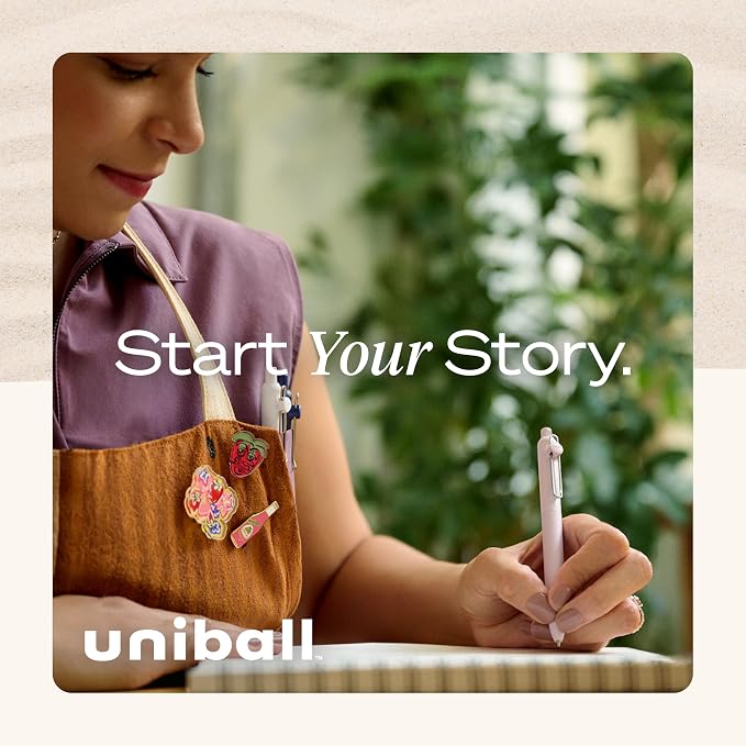 uniball Zento Liquid Gel Ink Retractable Pens, Medium Point, Muted Barrels - Image 5
