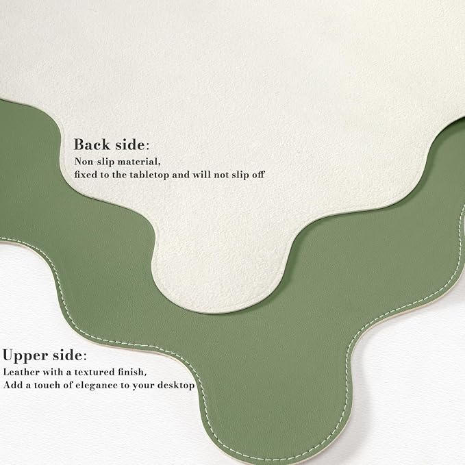 iCasso Leather Mouse Pad, Extra Large Desk Pad - Image 2