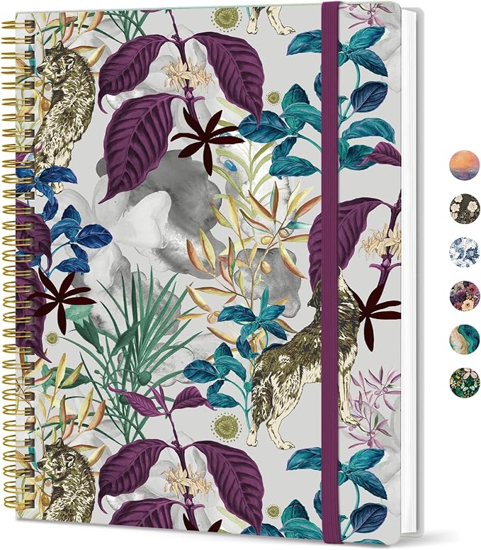 Taja Large Spiral Lined Journal by Taja