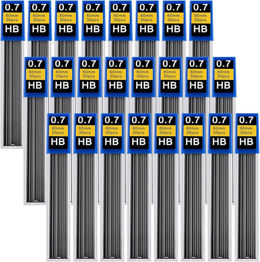 720 pcs 0.7 mm Lead Refills, Mechanical Pencil Lead HB, Break Resistant Pencil by Unknown