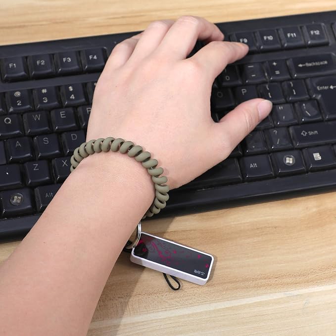 LGEGE 6PCS Stretchable Wristband Wristlet Keychain Wrist Key Chain Wristlet - Image 8