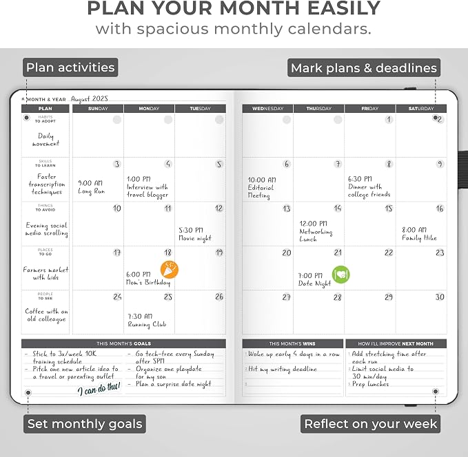 Clever Fox Planner Large – Undated Weekly & Monthly Planner - Image 7