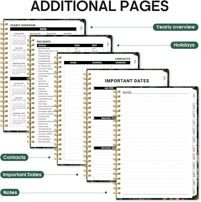 Planner 2026-2027, Academic Year Weekly and Monthly Calender Planner, from Jul - Image 5