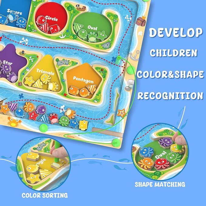 MTYOKILN Magnetic Color & Shape Maze - Image 4