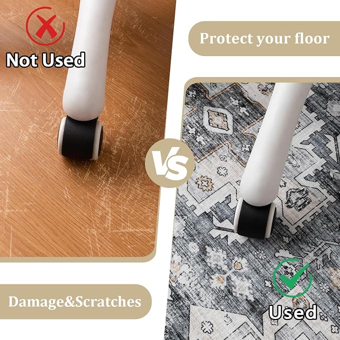 chakme Office Chair Mat for Hardwood Floor, Machine Wash - Image 4