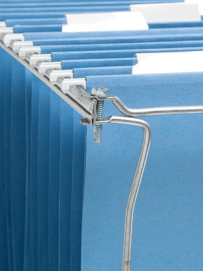 Smead Steel Hanging File Folder Frames, Adjustable Depth 23" to 27", Legal Size - Image 6