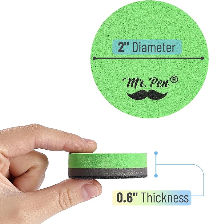 Mr. Pen- Round Magnetic Dry Erase Erasers, 24 Pack | Colorful Small Magnetic - Image 3