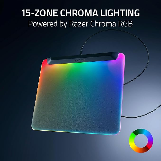 Razer Firefly V2 Pro Fully Illuminated RGB Gaming Mouse Mat: Backlit Design - Image 3