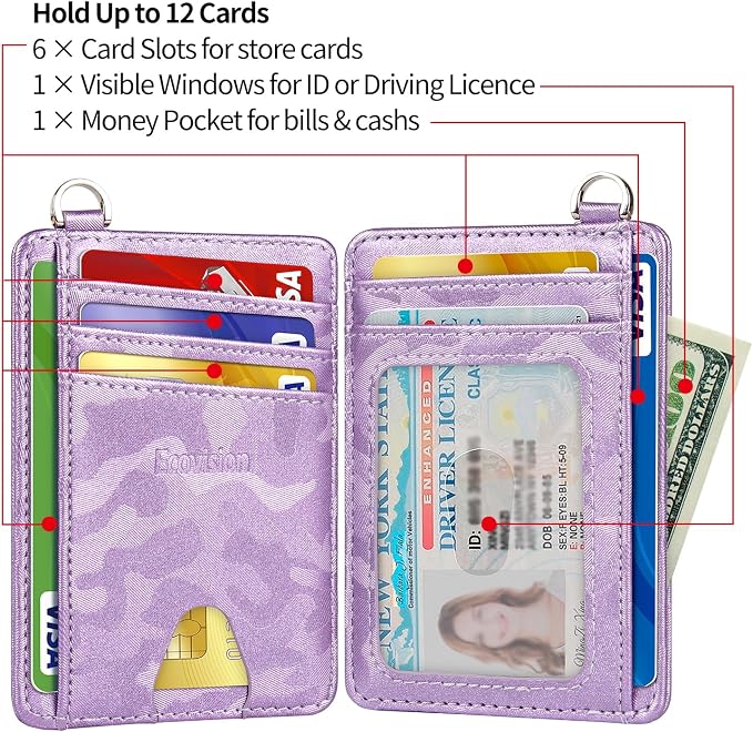 Slim Minimalist Front Pocket Wallet, RFID Blocking Credit Card Holder Wallet - Image 5