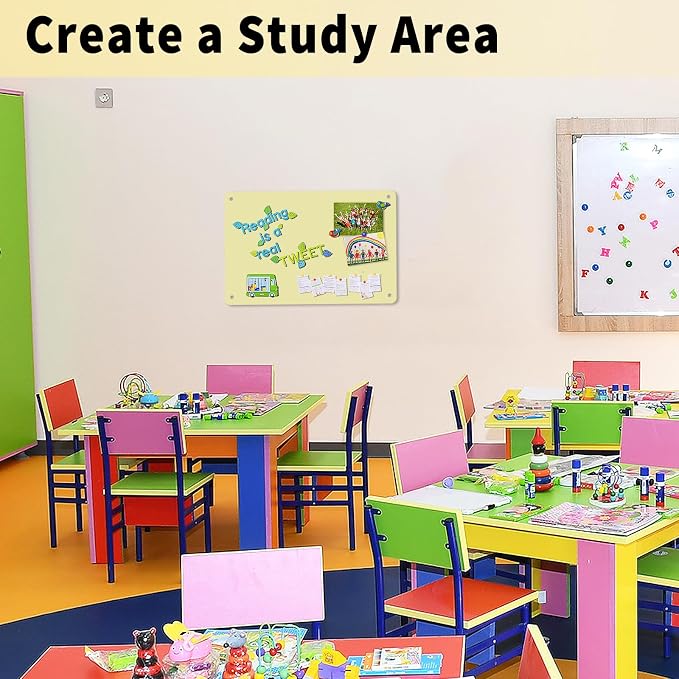 2Pack Magnetic Board 17.5" x 11.4" Magnet Bulletin Board is Suitable - Image 3