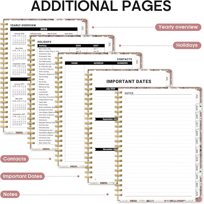 Planner 2026-2027, Academic Monthly and Weekly Calendar Planner - Image 5