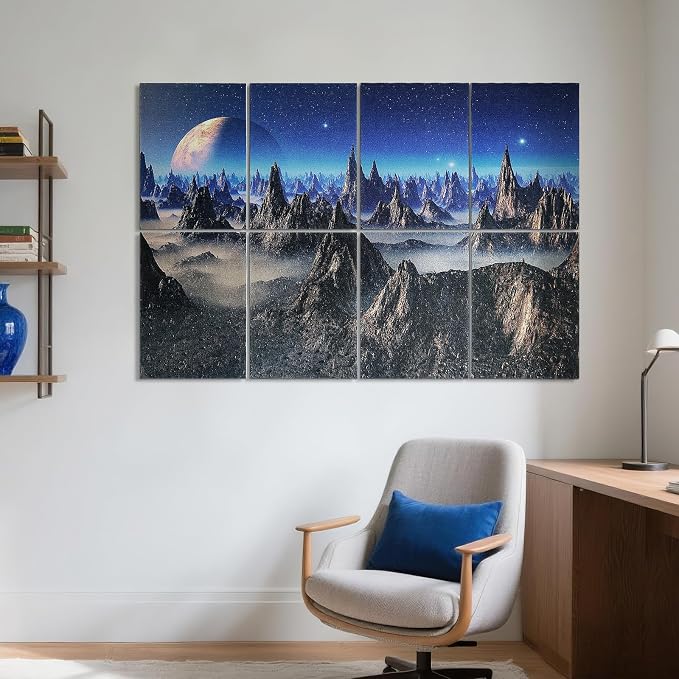 UMIACOUSTICS 8 Pcs 0.7Inch Thick Art Acoustic Panels, Total 47.2” x 31.5” - Image 2
