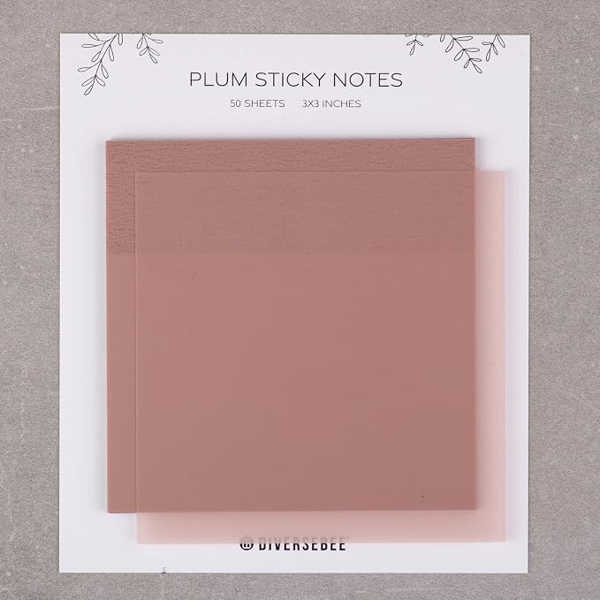 DiverseBee 50 Sheets Pastel Transparent Sticky Notes, 3x3” Clear Sticky Tabs - Image 7