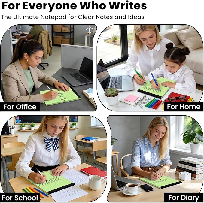 2pcs Legal Pads 8.5 x 11, Notepads 8.5 x 11 Inch, 30 Sheets/Pack, Perforate - Image 6