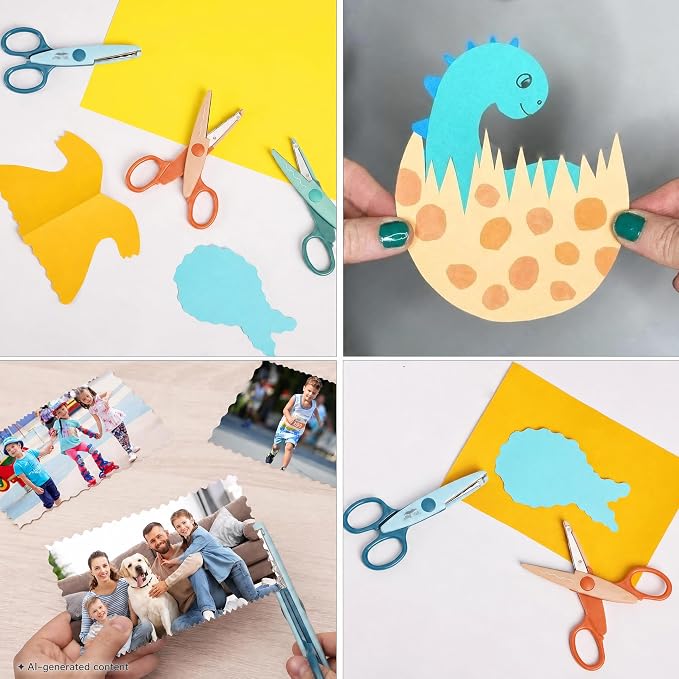 Mr. Pen- Craft Scissors Decorative Edge, 6 Pack, Sunny Meadows | Zig Zag - Image 8