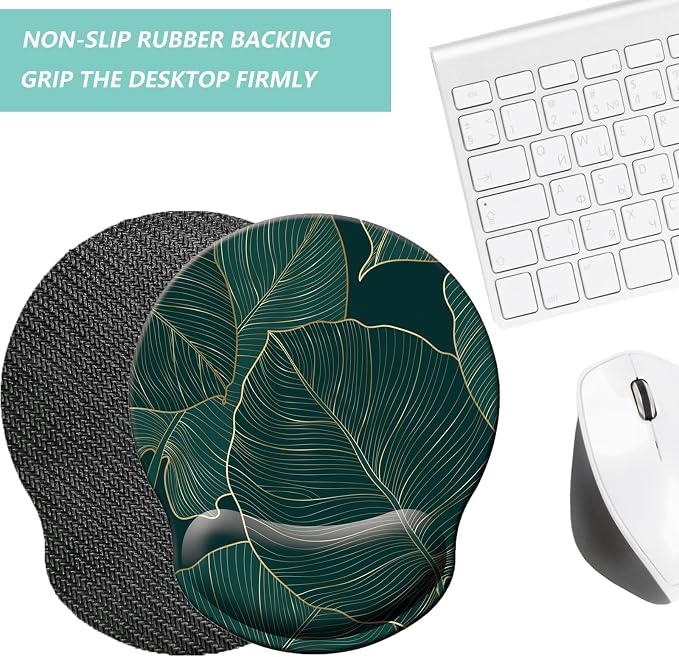 Mouse Pad with Wrist Support, Ergonomic Mouse Pad with Memory Foam Wrist Rest - Image 3
