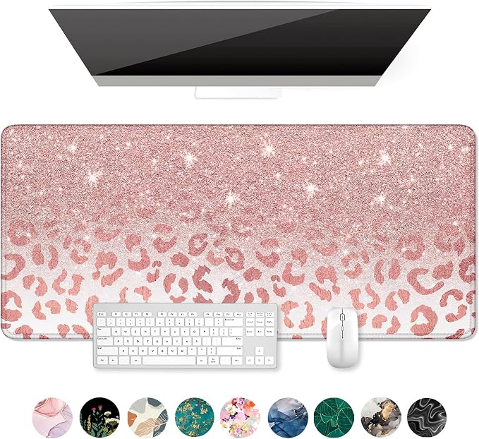 Auhoahsil Large Mouse Pad, XXL Desk Pad, Extened 35" x 15", Non-Slip Rubber Base by Auhoahsil